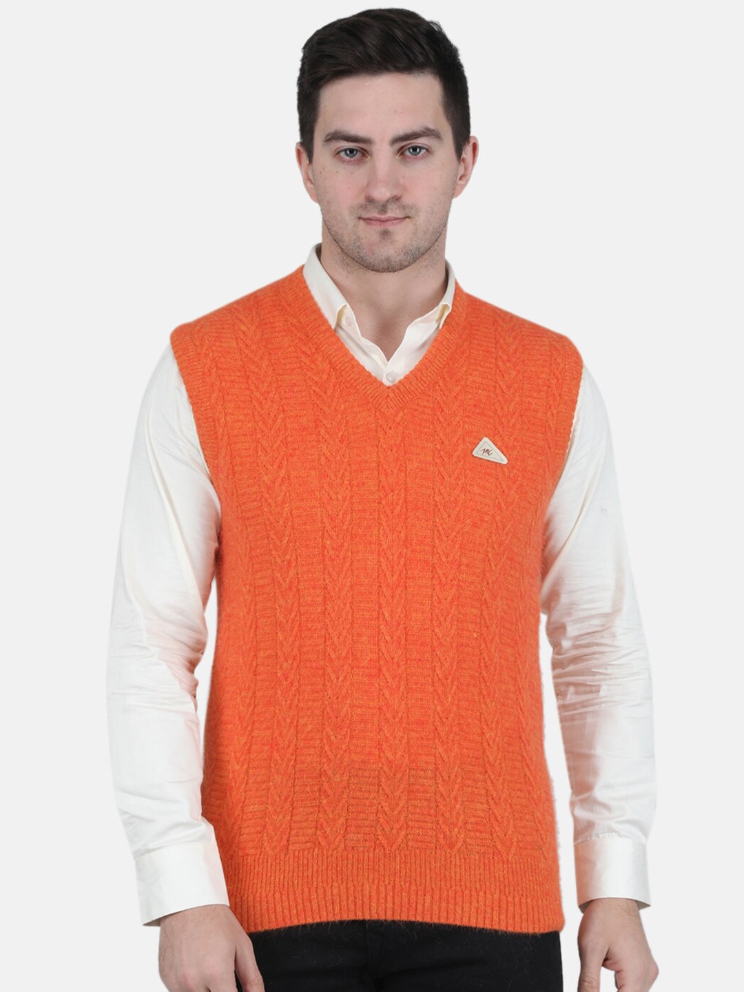 Mens orange v neck sweater new arrivals