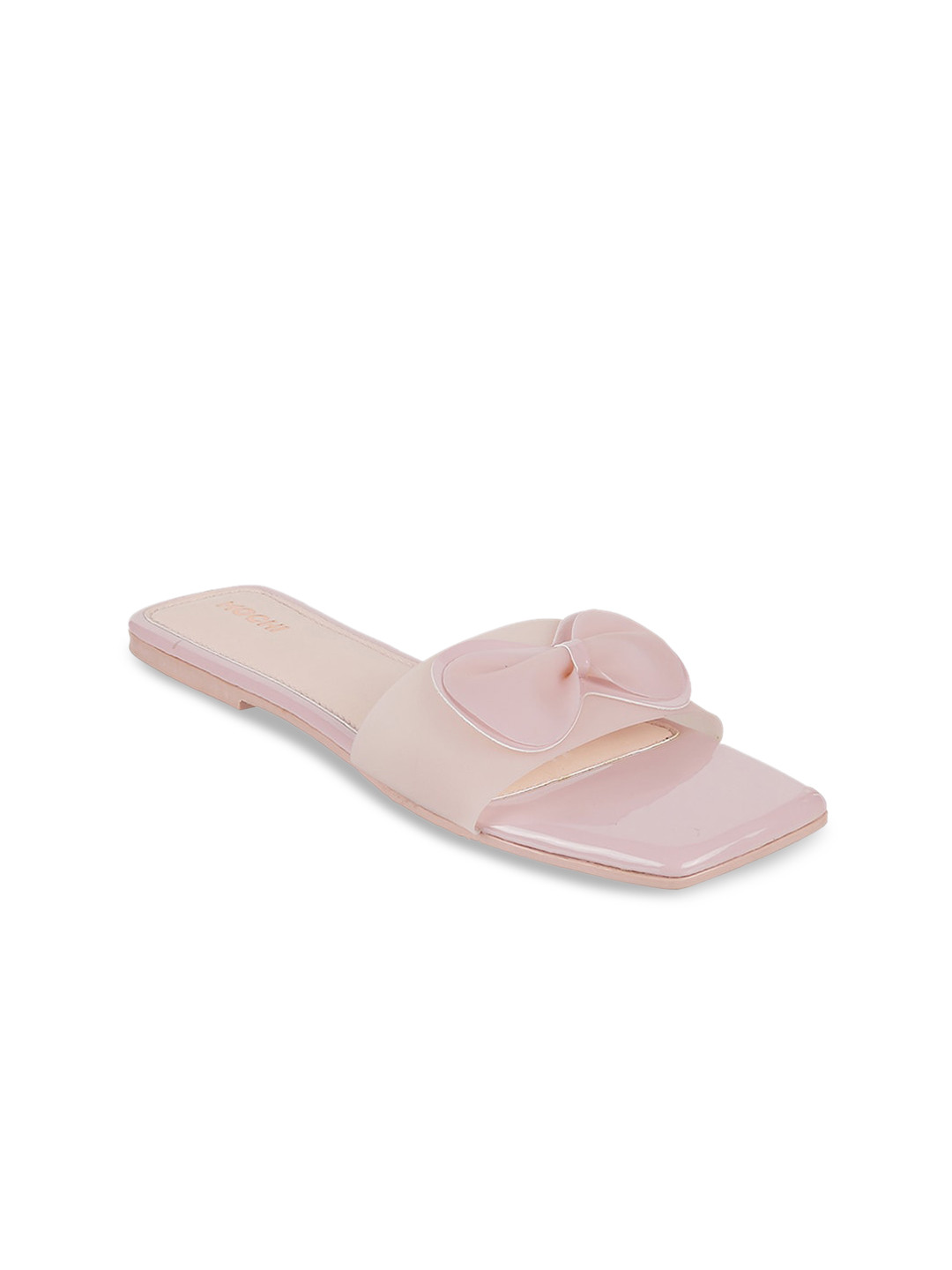 Mochi Women Open Toe Flats with Bows