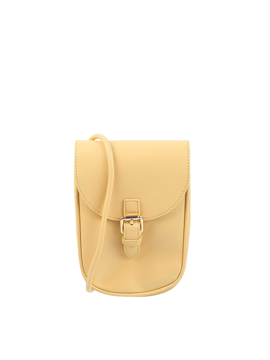 WALKWAY by Metro Women Yellow Structured Sling Bag