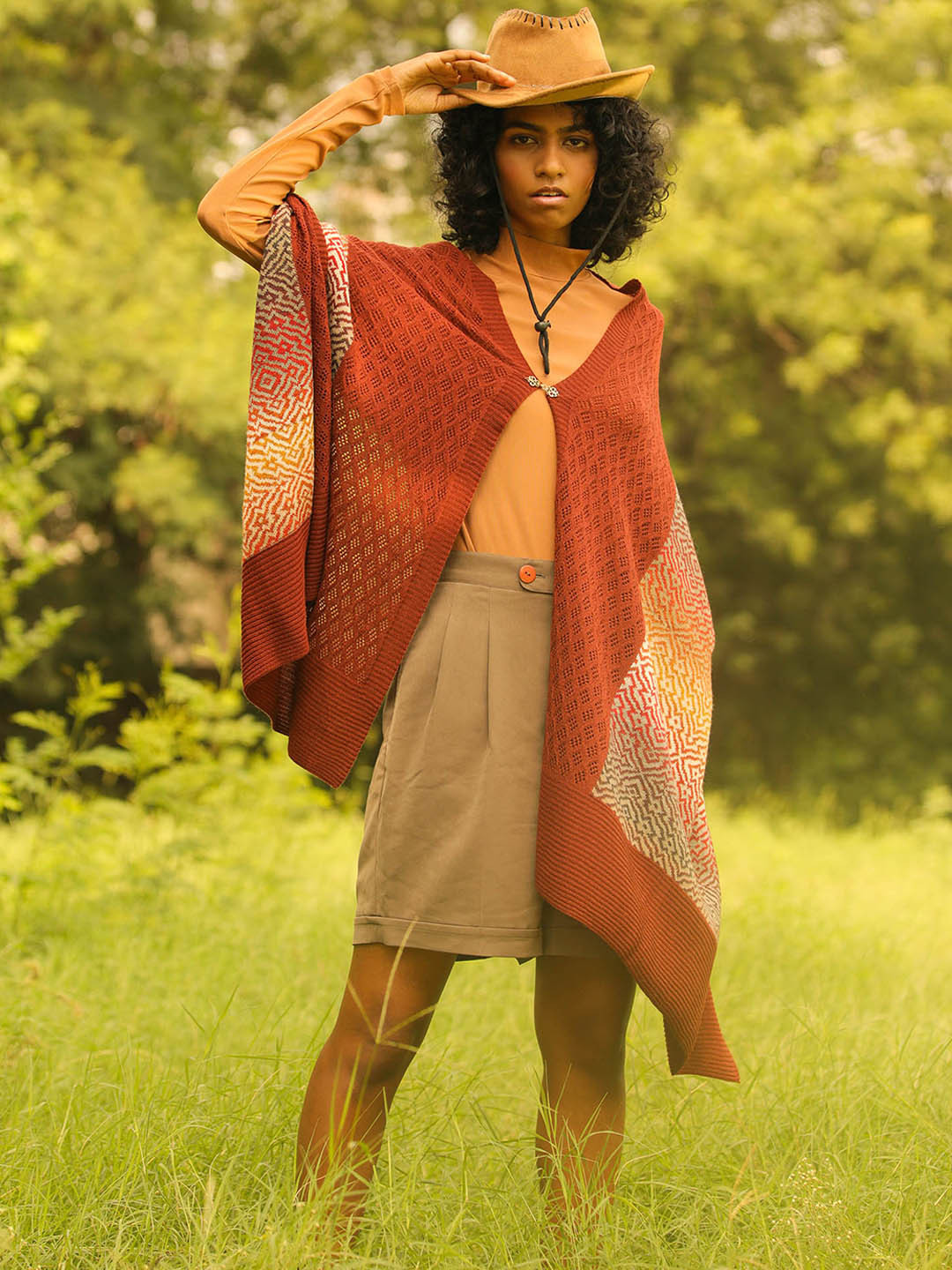 KHALEEJ Women Asymmetric Closure Longline Open Front Jacket