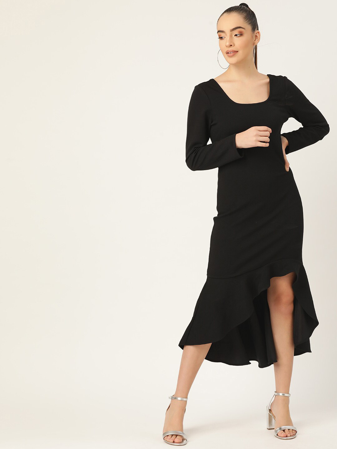 DODO & MOA Scuba Sheath Midi Dress