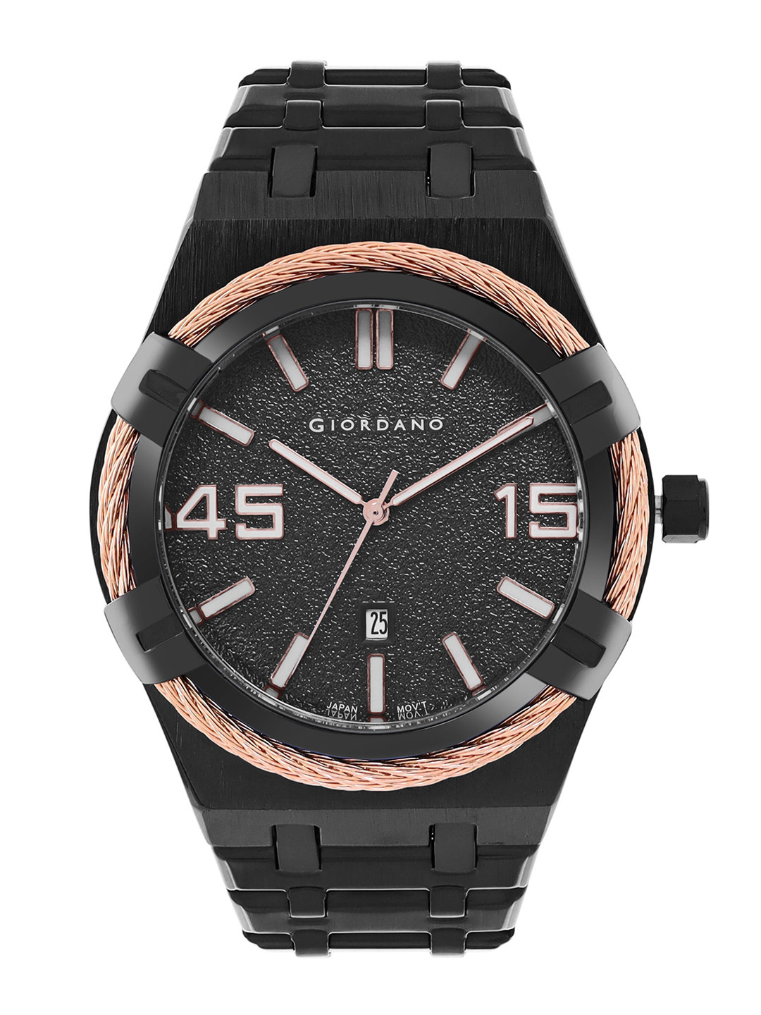 GIORDANO Men Dial & Textured Straps Analogue Watch GD-50016-22