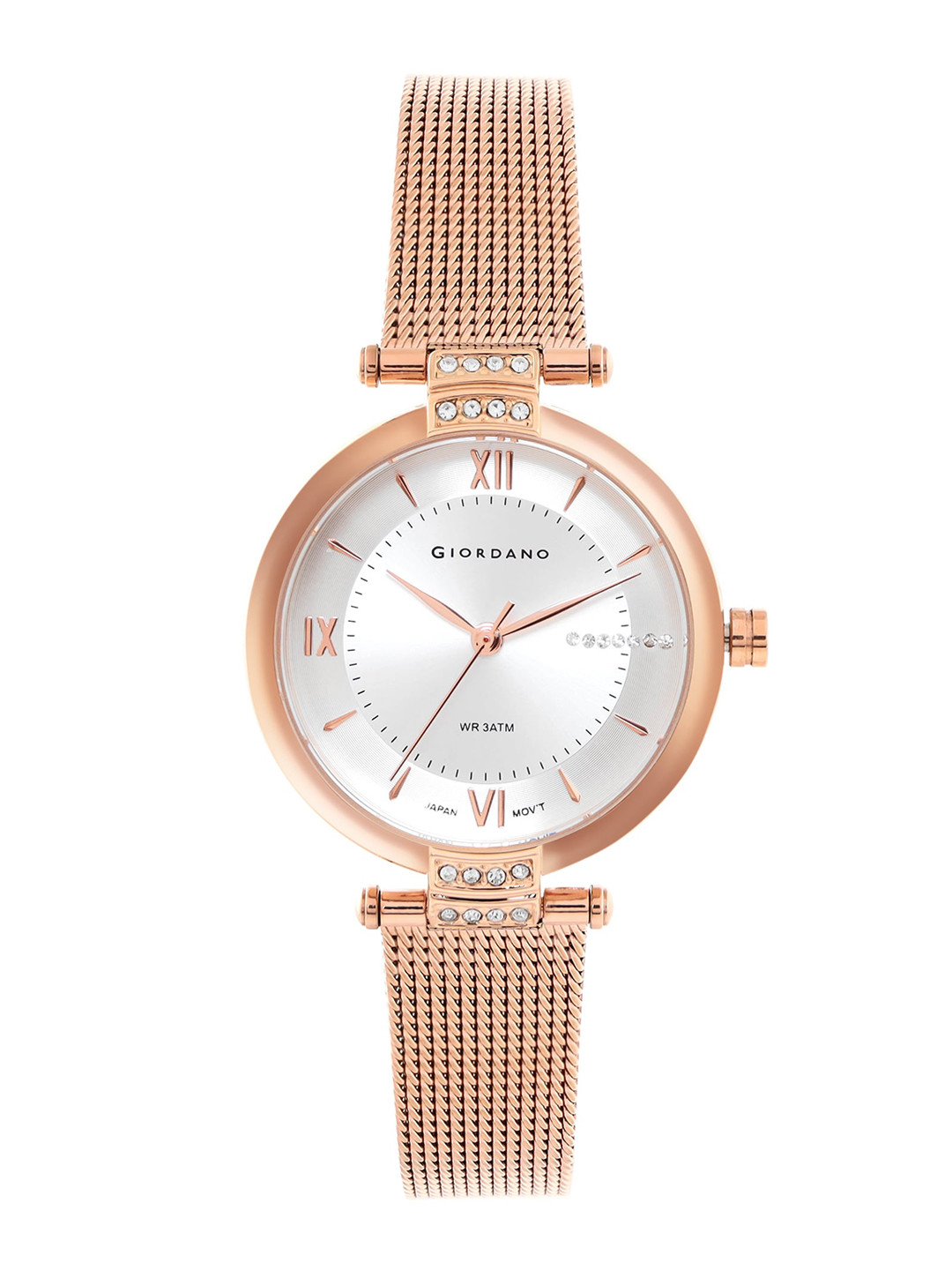 GIORDANO Women Embellished Dial & Bracelet Style Straps Analogue Watch GD-60009-11