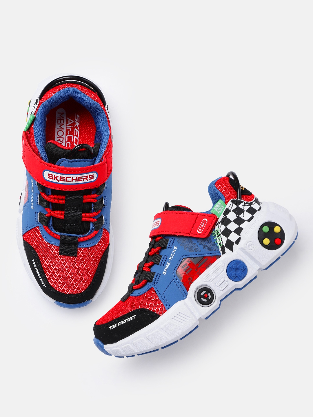 Buy Skechers Boys Colourblocked Gametronix Sneakers Casual Shoes for Boys 21384348 Myntra