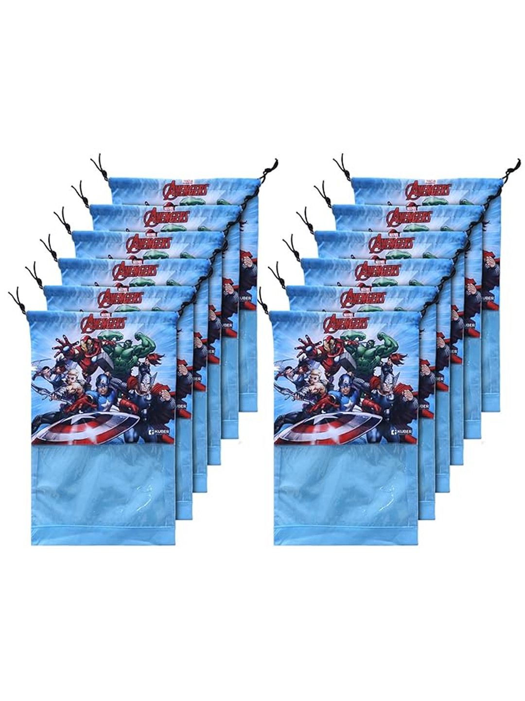 Kuber Industries Pack Of 12 Marvel Avengers Print Shoe Cover