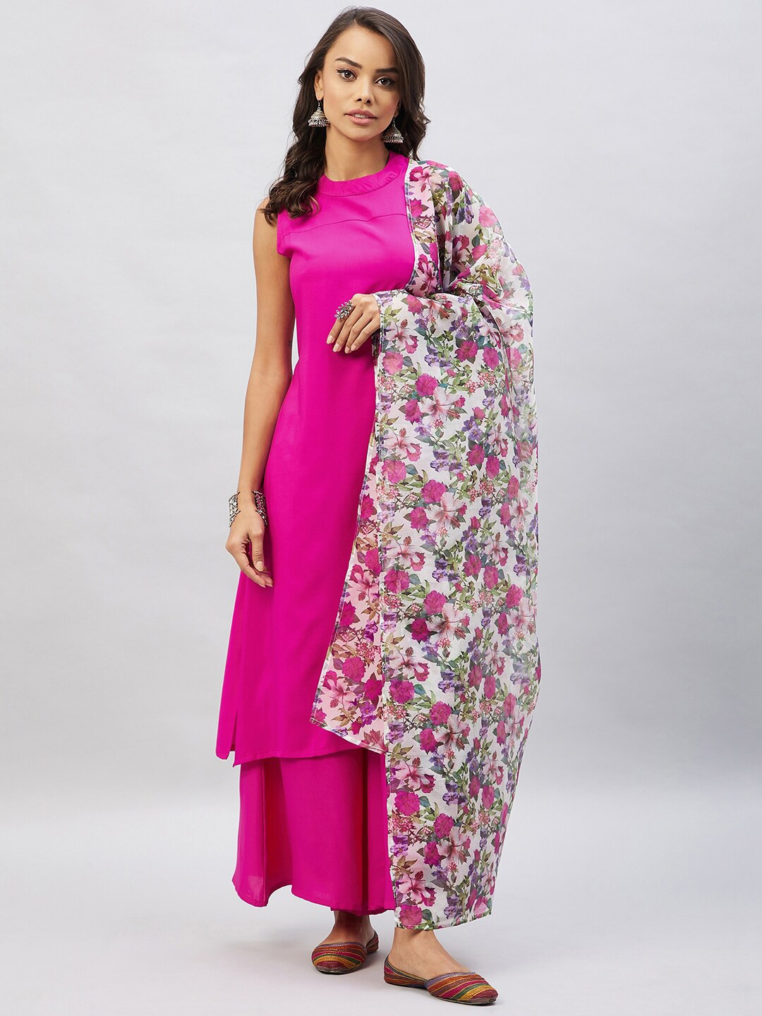 InWeave Printed Organza Dupatta