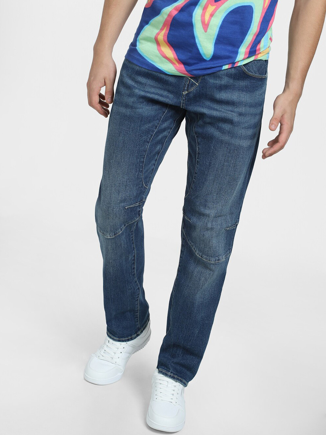 Jack & Jones Men Low-Rise Light Faded Jeans