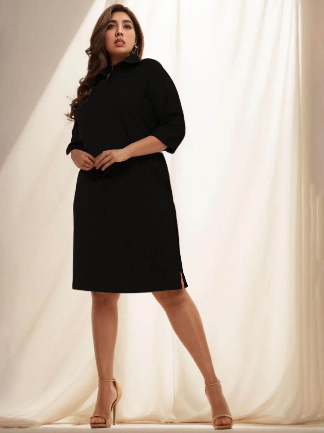 Amydus Plus Size Shirt Dress