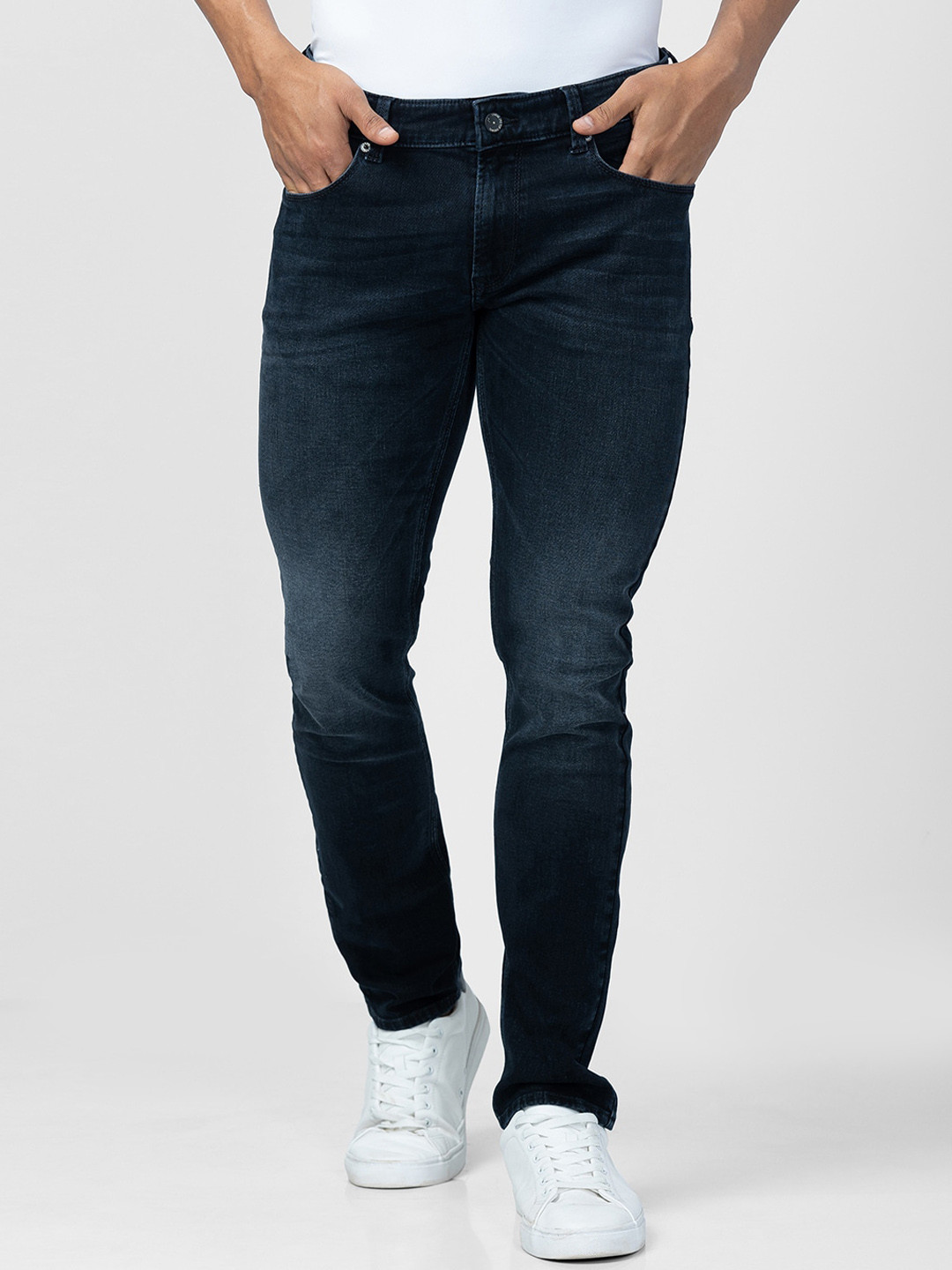 SPYKAR Men Navy Light Fade Cotton Jeans