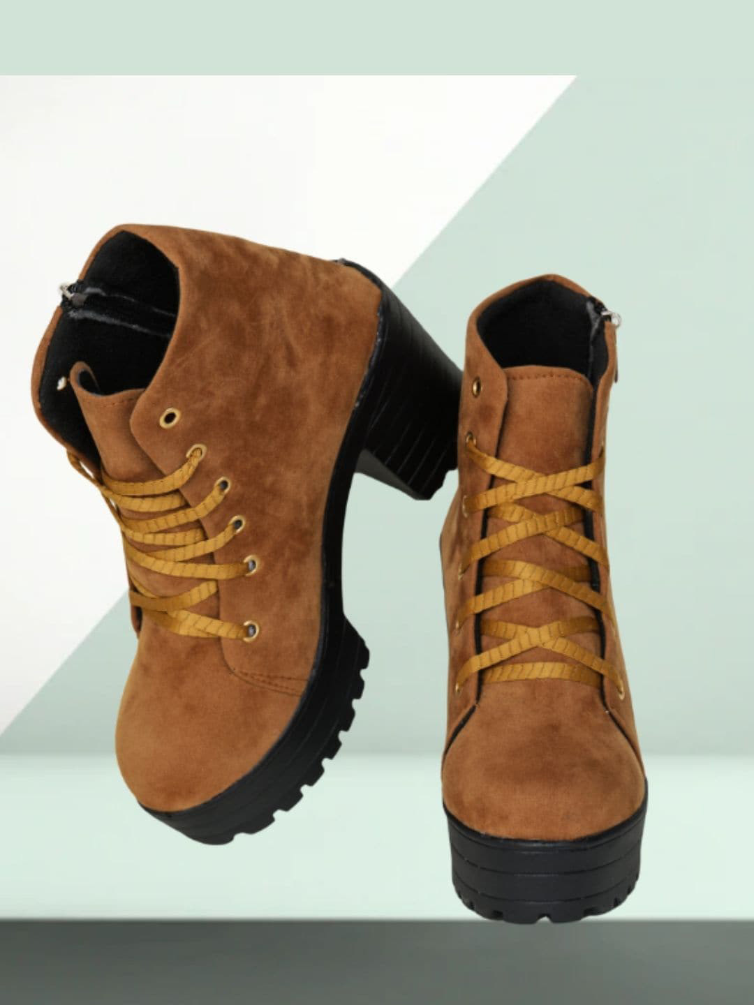 Funku Fashion Women Lace-Ups Winter Boots