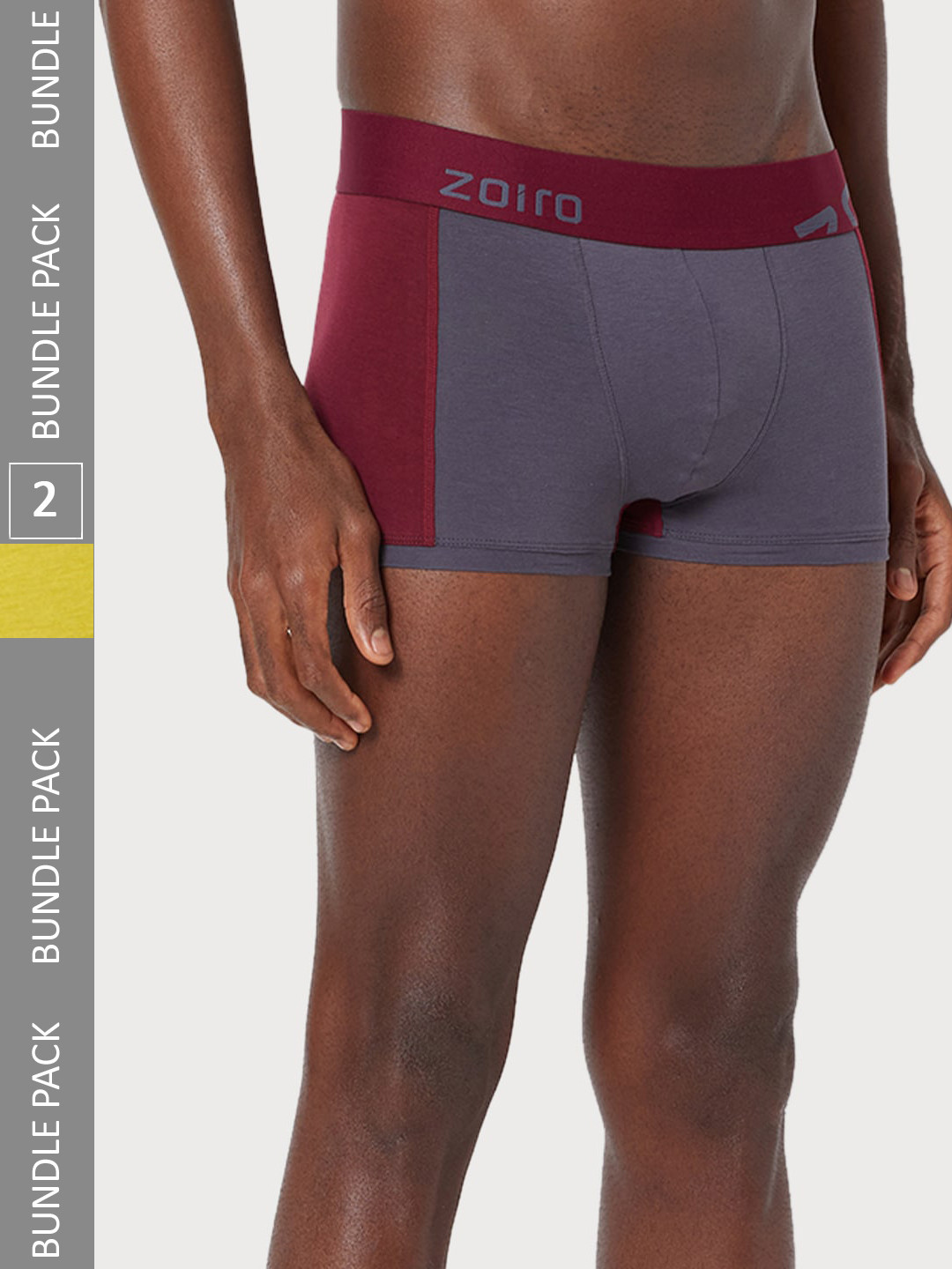 Zoiro Men Pack Of 2 Color Blocked  Trunk