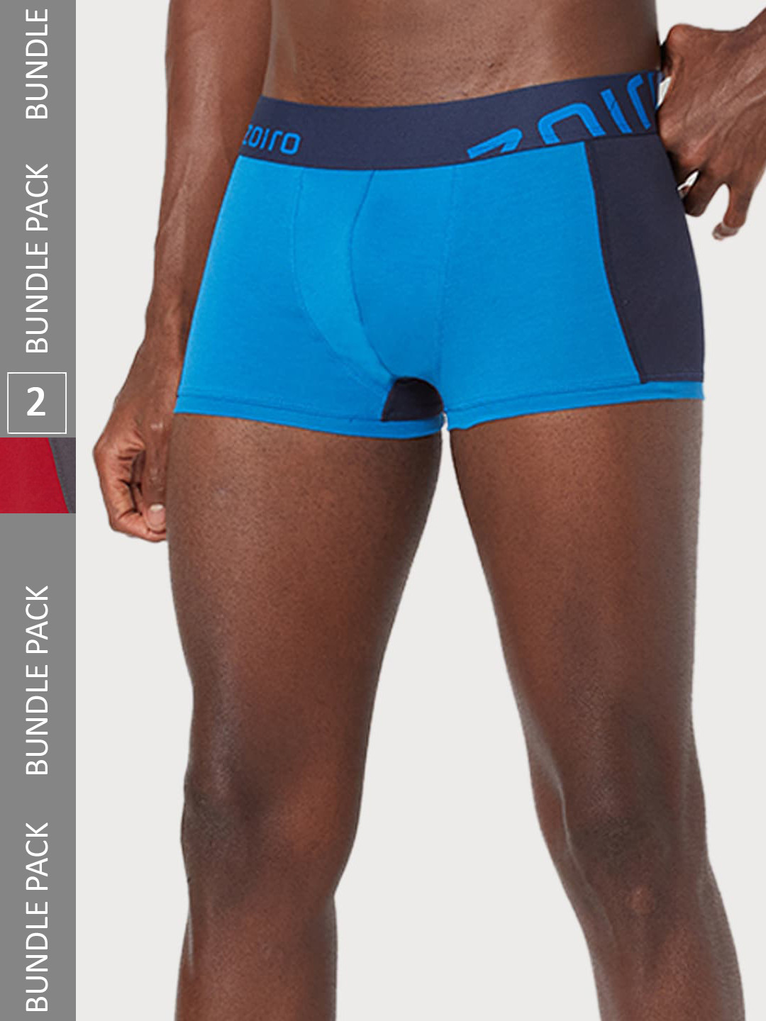 Zoiro Men Pack Of 2 Color Blocked Trunk