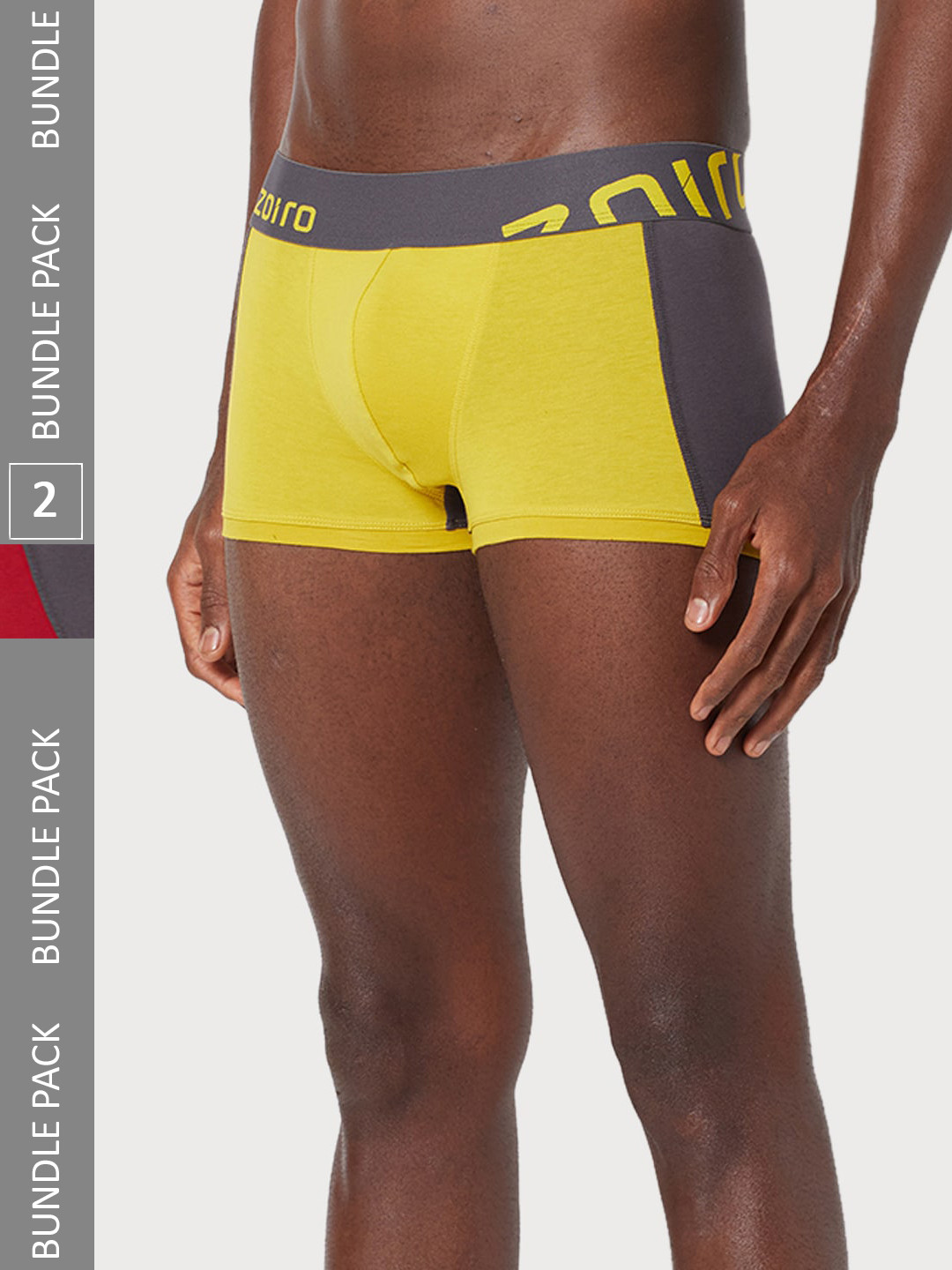 Zoiro Men Pack Of 2 Brand Logo Printed Trunks