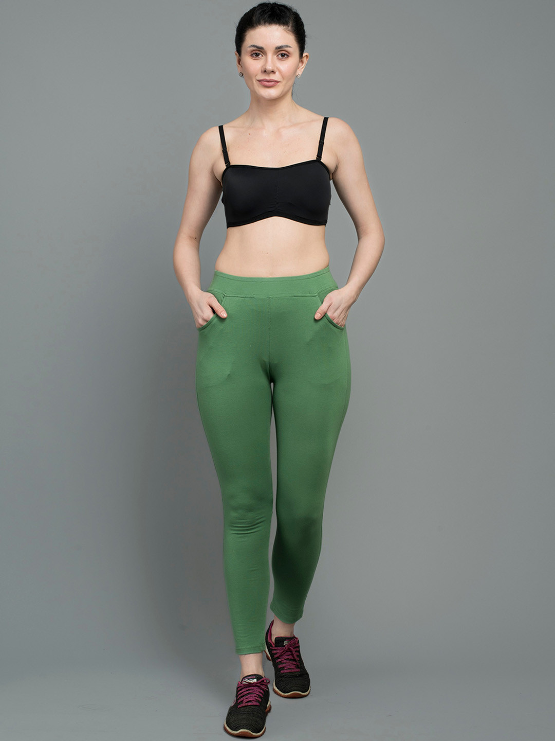 Keepfit Slim Fit Pockets Ankle-Length Leggings