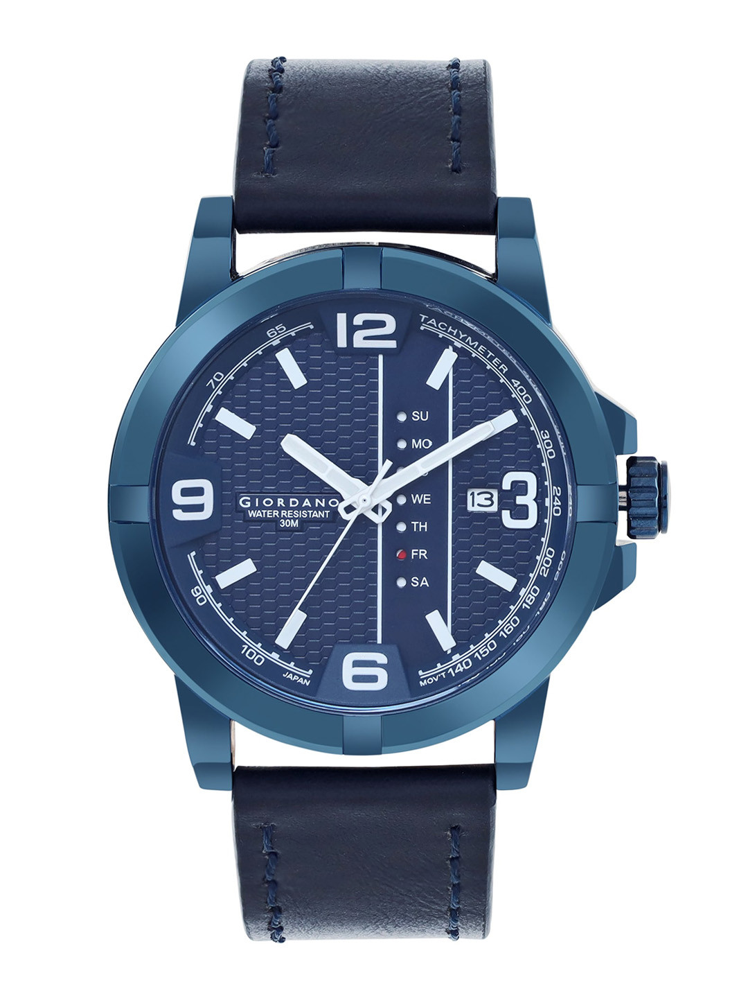 GIORDANO Men Leather Straps Analogue Watch GD-50007-03