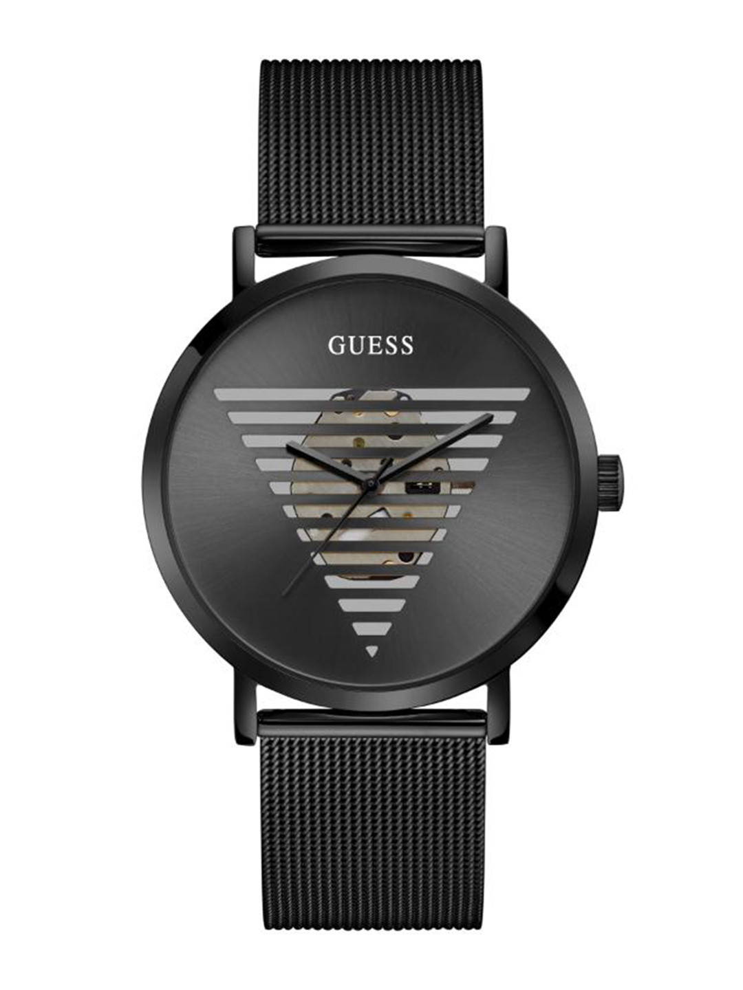 GUESS Men Dial & Leather Bracelet Style Straps Analogue Watch GW0502G2