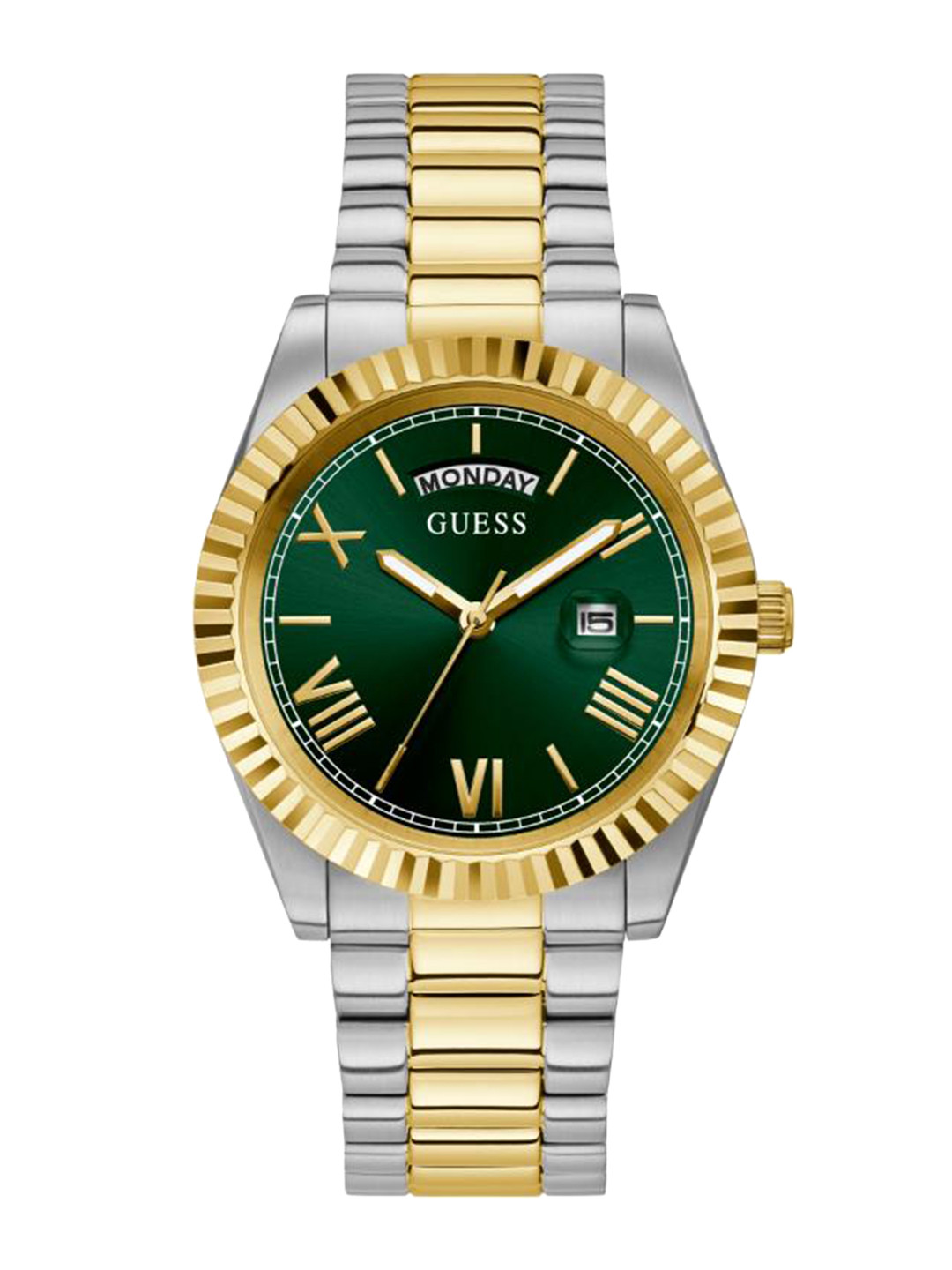 GUESS Men Dial & Stainless Steel Bracelet Style Straps Analogue Watch- GW0265G8