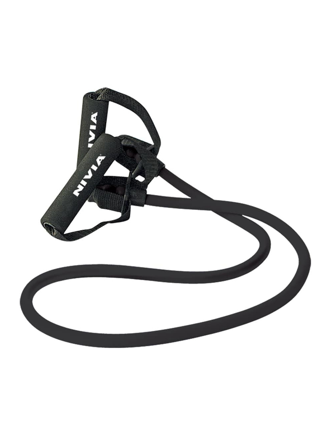 NIVIA Black Solid Light Weight Jump Rope Strap With Handle