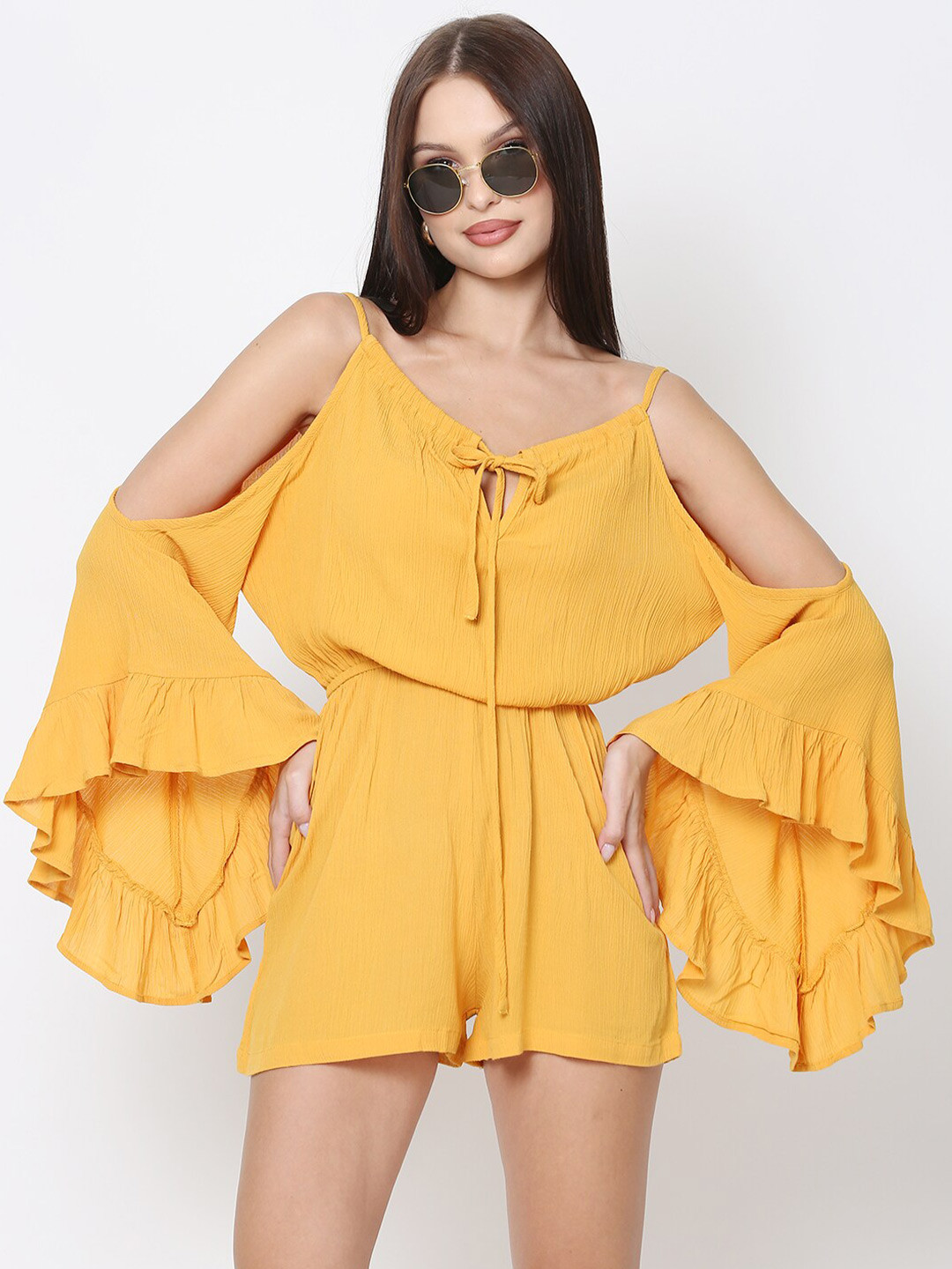 DRIRO Women Jumpsuit with Ruffles