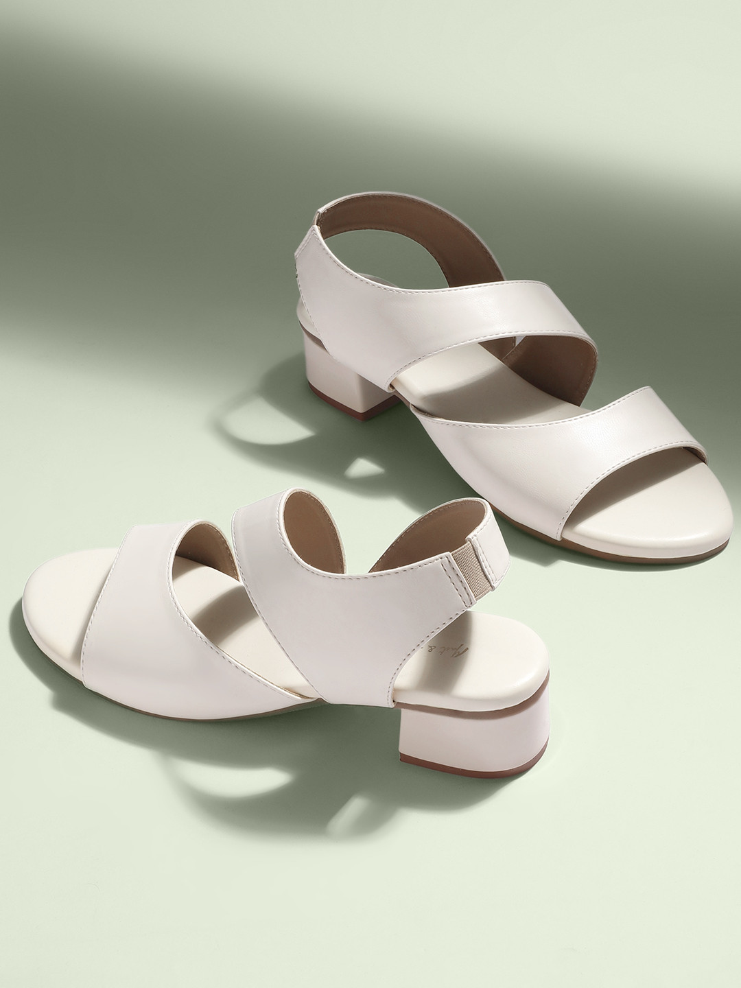Mast & Harbour Open Toe Block Heel