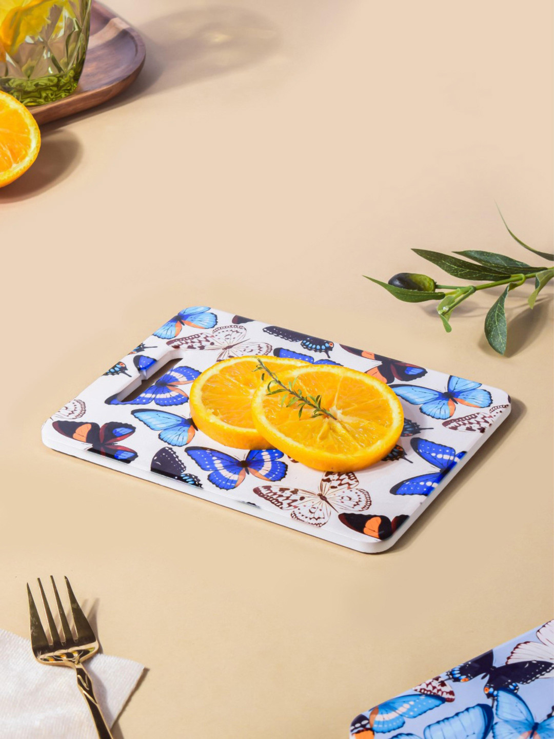 Nestasia Blue Butterfly Flutter Trivet With Cork Base