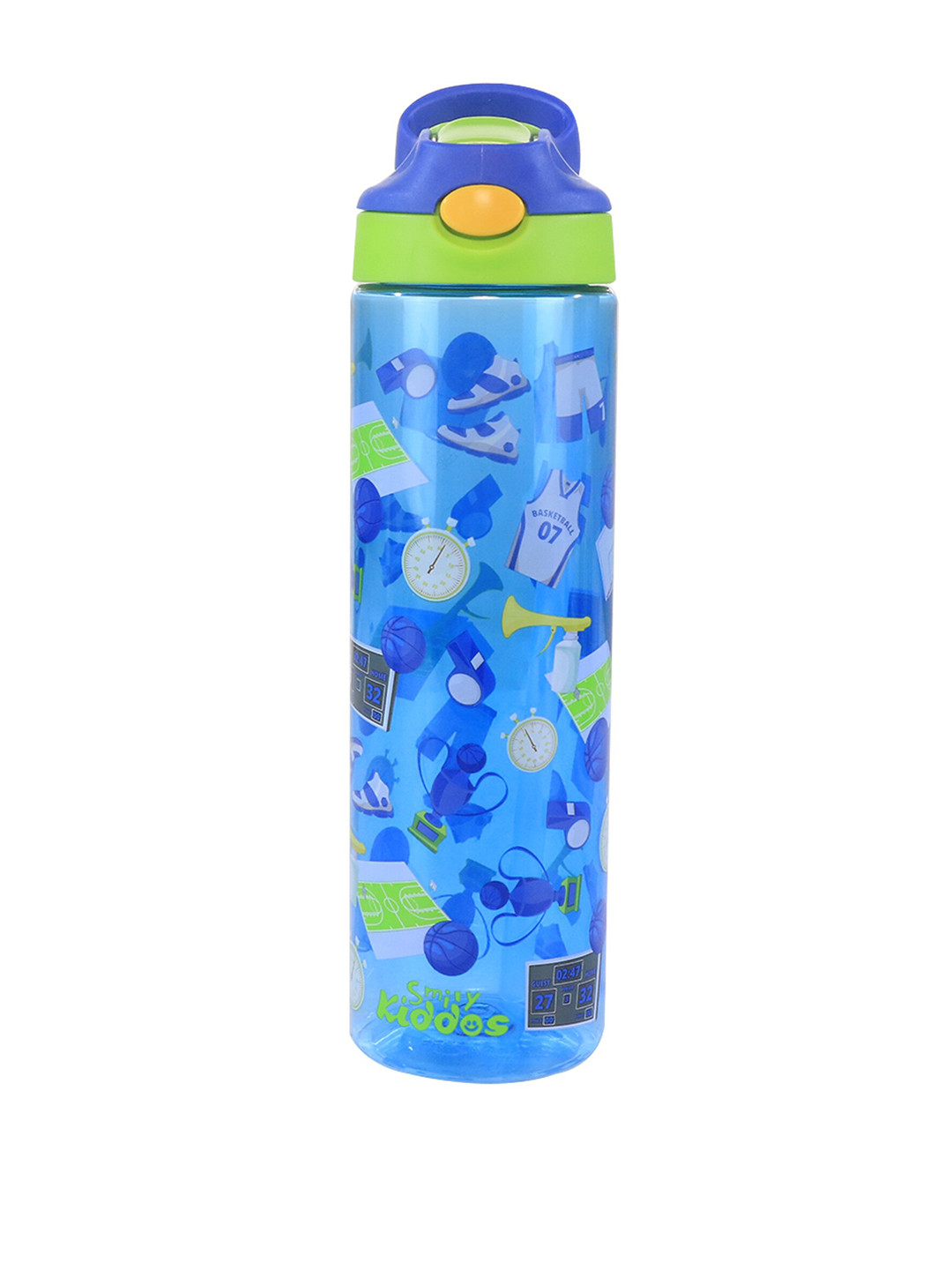 Smily Kiddos Unicorn Theme Blue Conversational Tritan Lockable Lid Sipper - 450ml