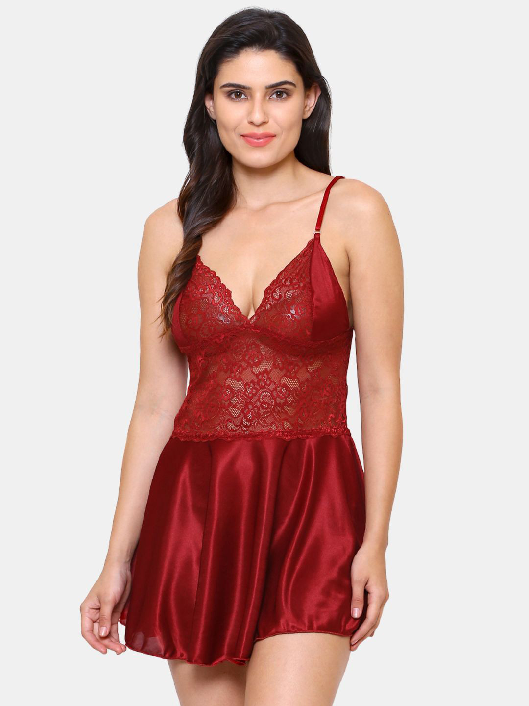 Klamotten Satin Baby Doll