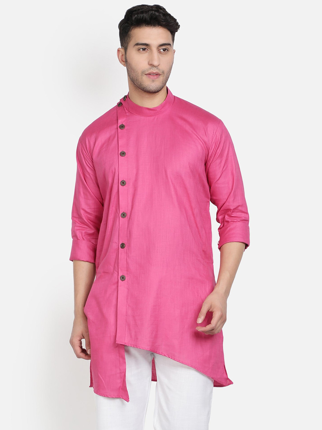 Armaan Ethnic Men Mandarin Collar Cotton Kurta
