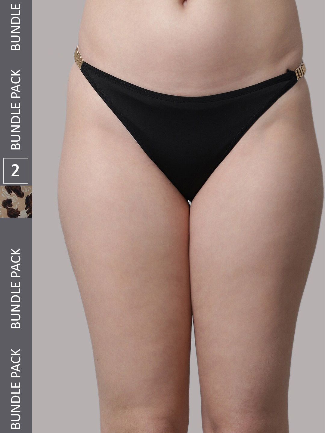 PrettyCat Women Pack Of 2 Bikini Briefs PC-PA-6086