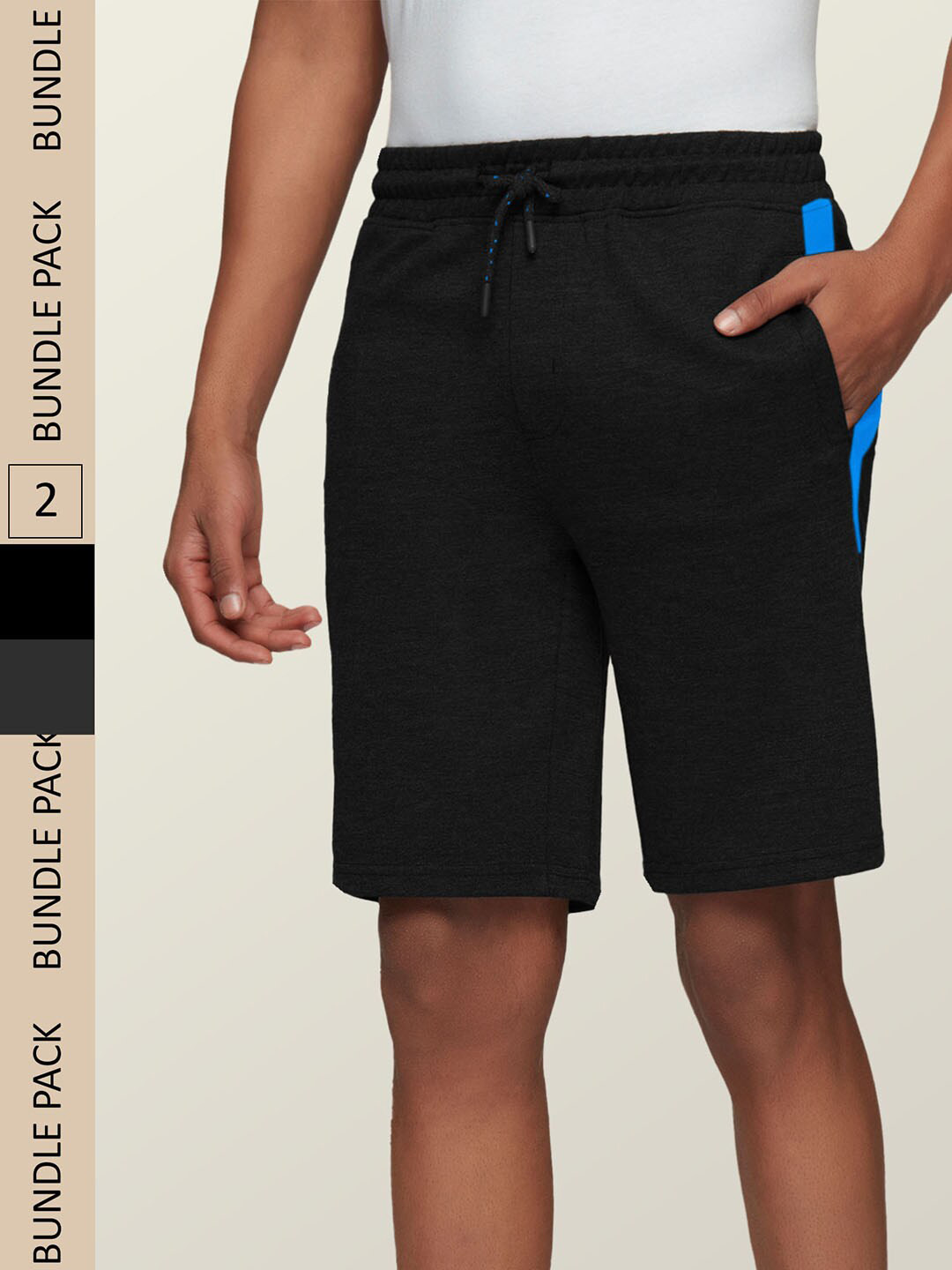 XYXX Men Pack Of 2 Athleisure Code Cotton Shorts