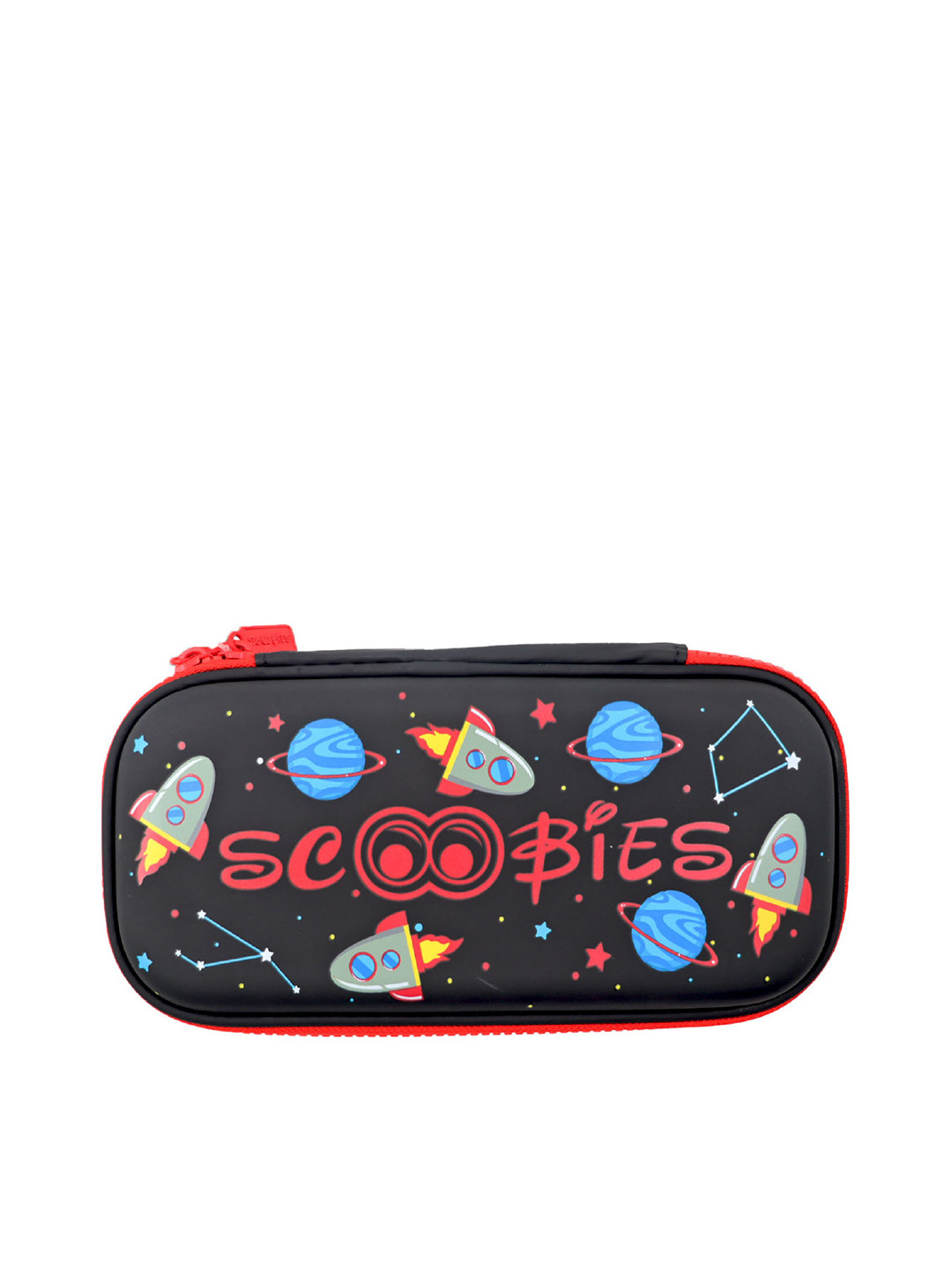SCOOBIES Kids Black Printed Eva Pencil Case