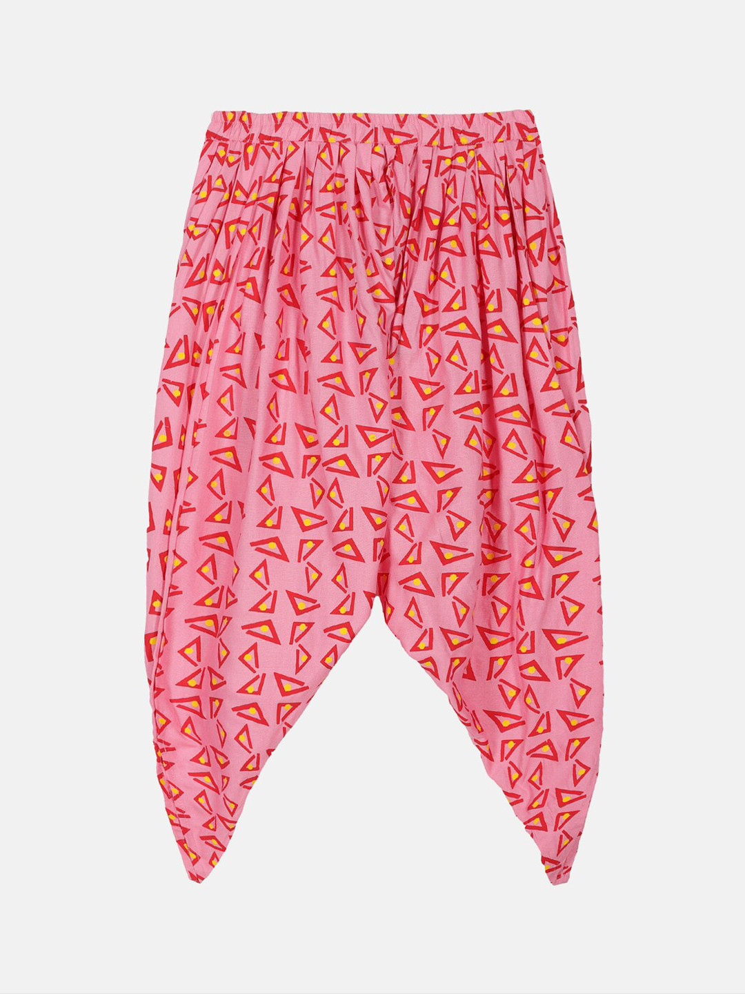 KiddoPanti Girls Printed Rayon Harem Pant