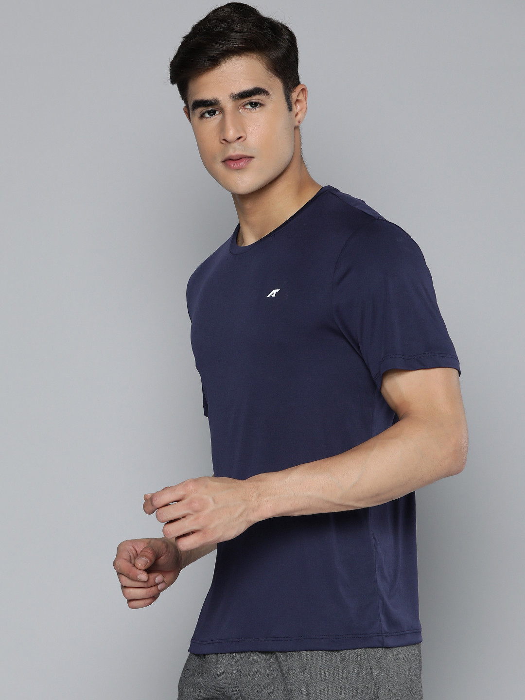 Alcis Anti Static Applique Slim Fit Running T-shirt