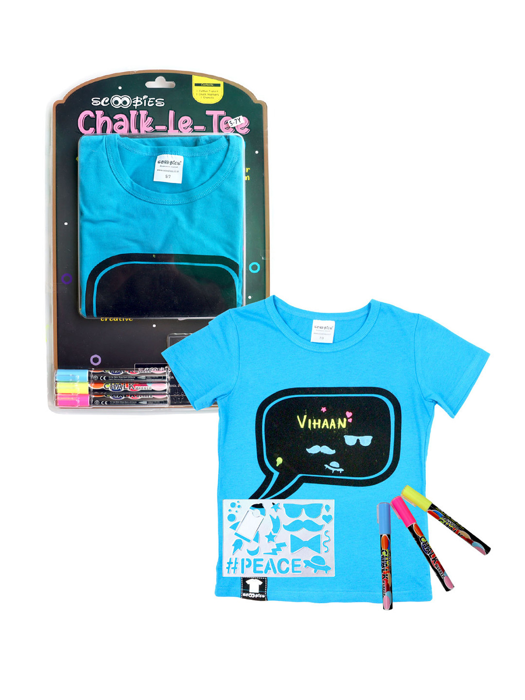 SCOOBIES Kids DIY Chalk-Lee-Tee Art & Craft Kit