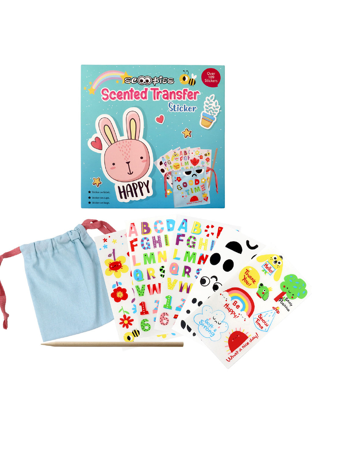 SCOOBIES Kids Scented Transfer Stickers