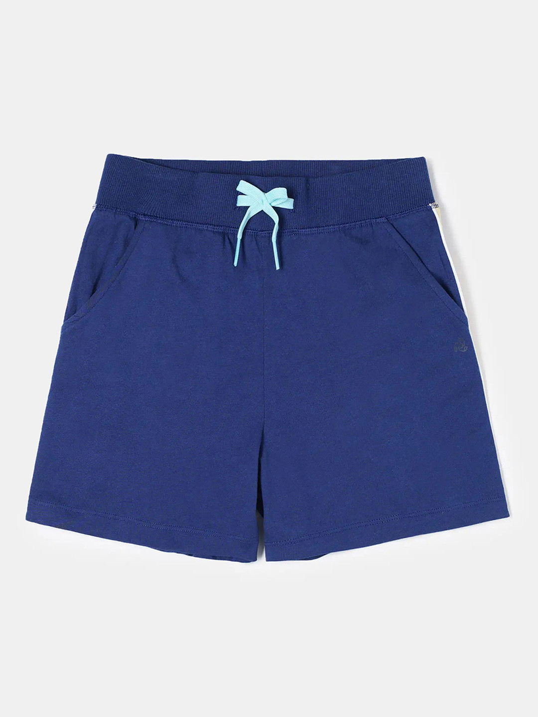 Jockey Girls Super Combed Cotton Regular Fit Solid Shorts with Side Taping-AG63