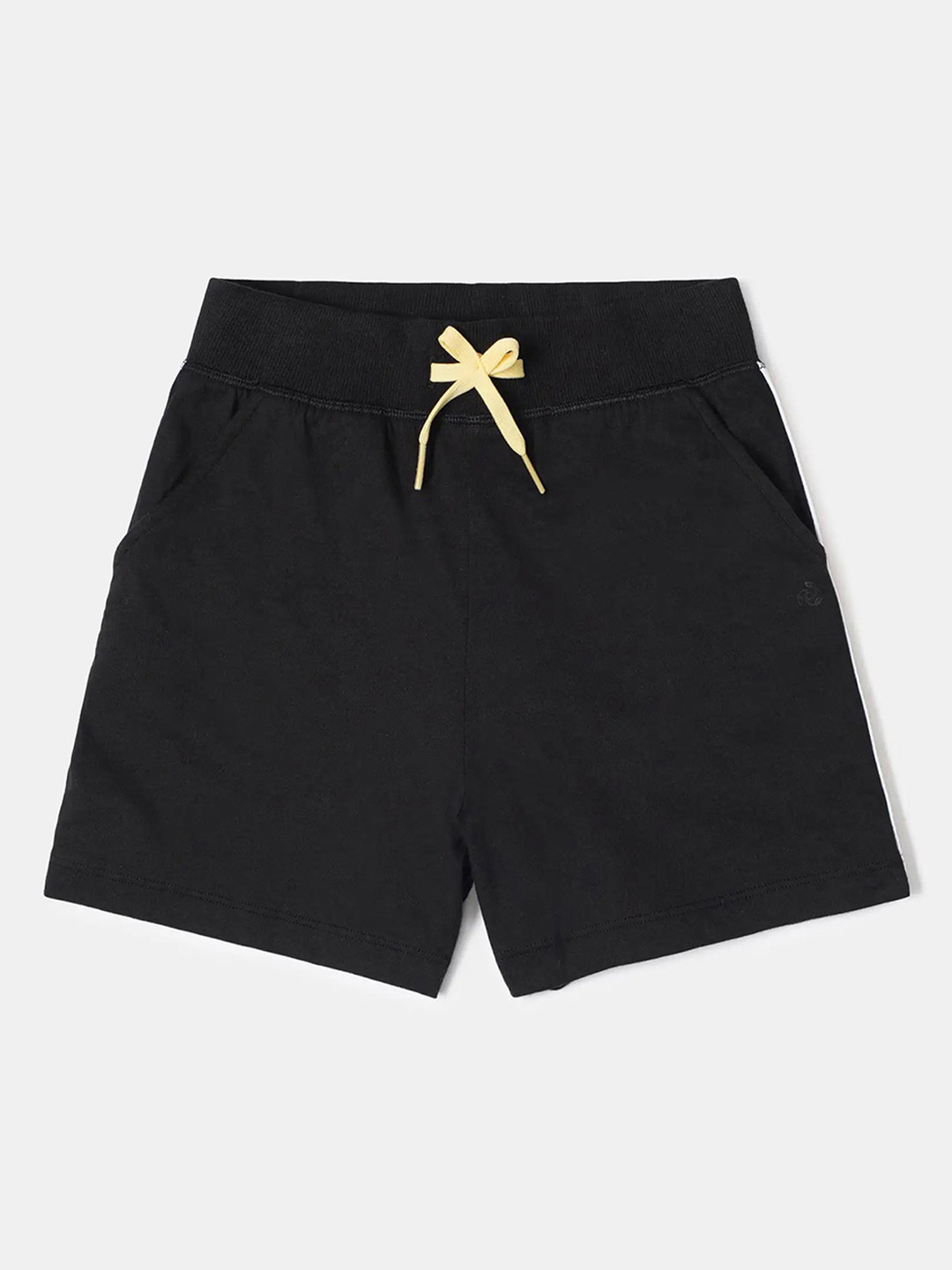 Jockey Girls Super Combed Cotton Regular Fit Solid Shorts with Side Taping-AG63