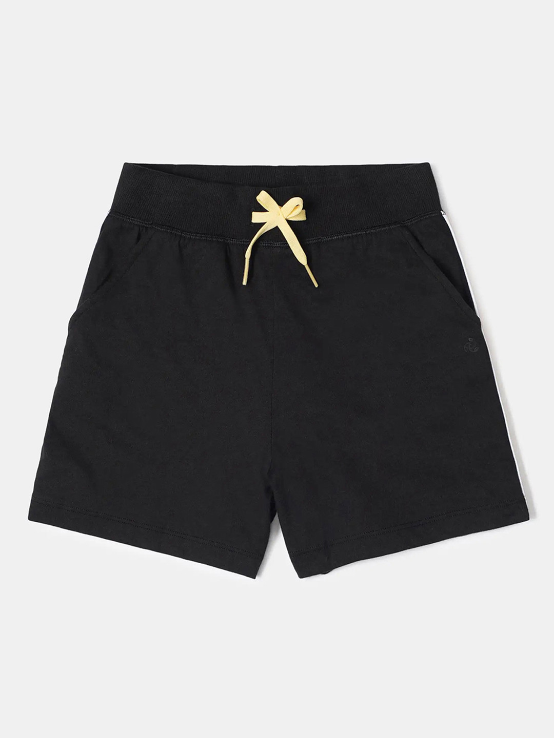 Jockey Girls Super Combed Cotton Regular Fit Solid Shorts with Side Taping-AG63