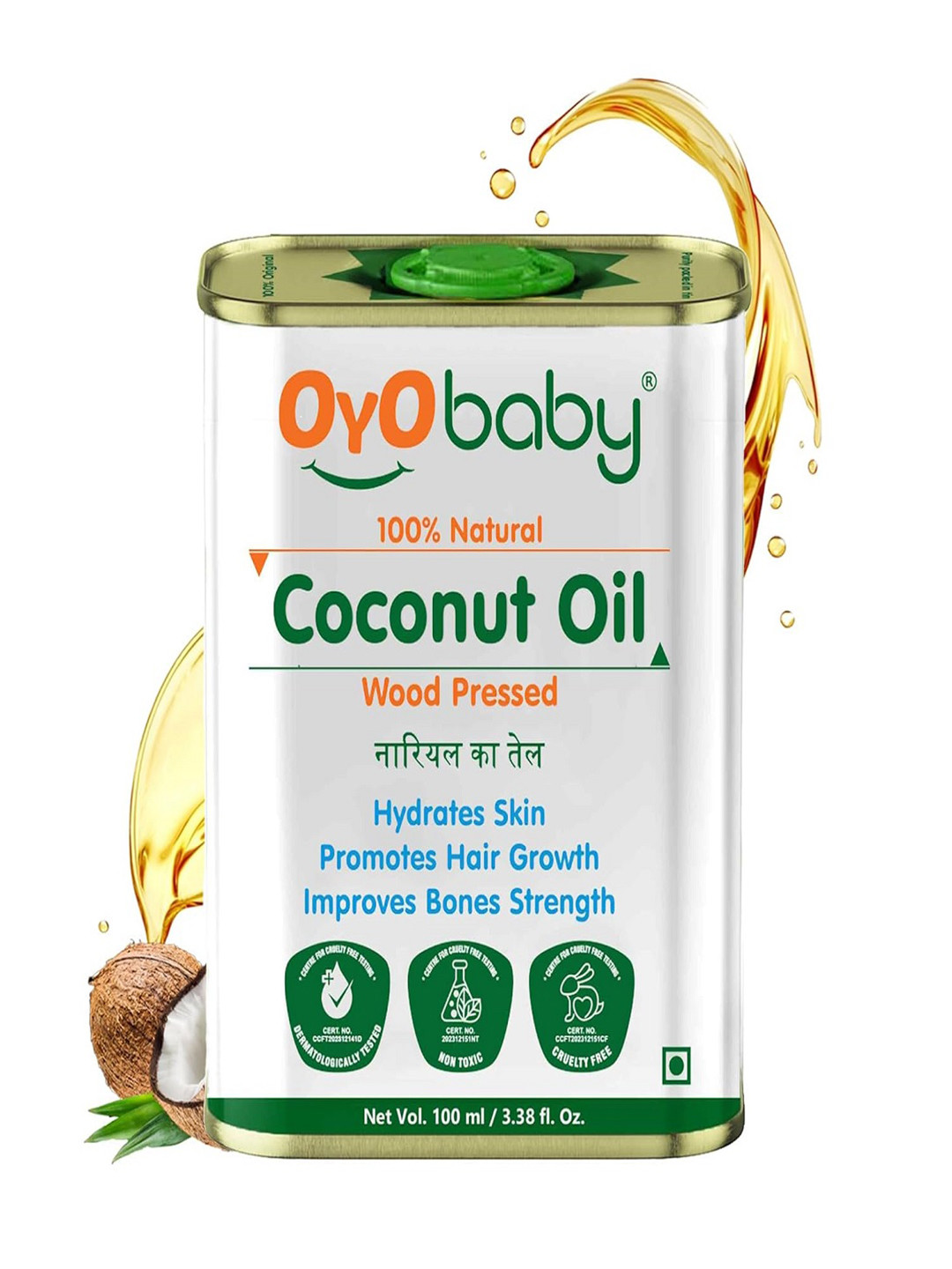 OyO Baby Cold Pressed Coconut Oil - 100 ml