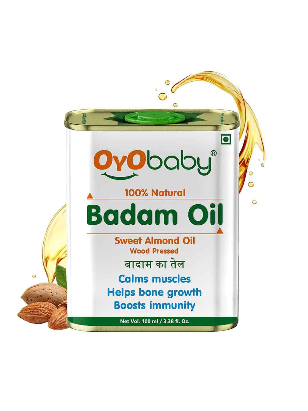 OyO Baby Badam Rogan Sweet Almond Oil - 100 ml
