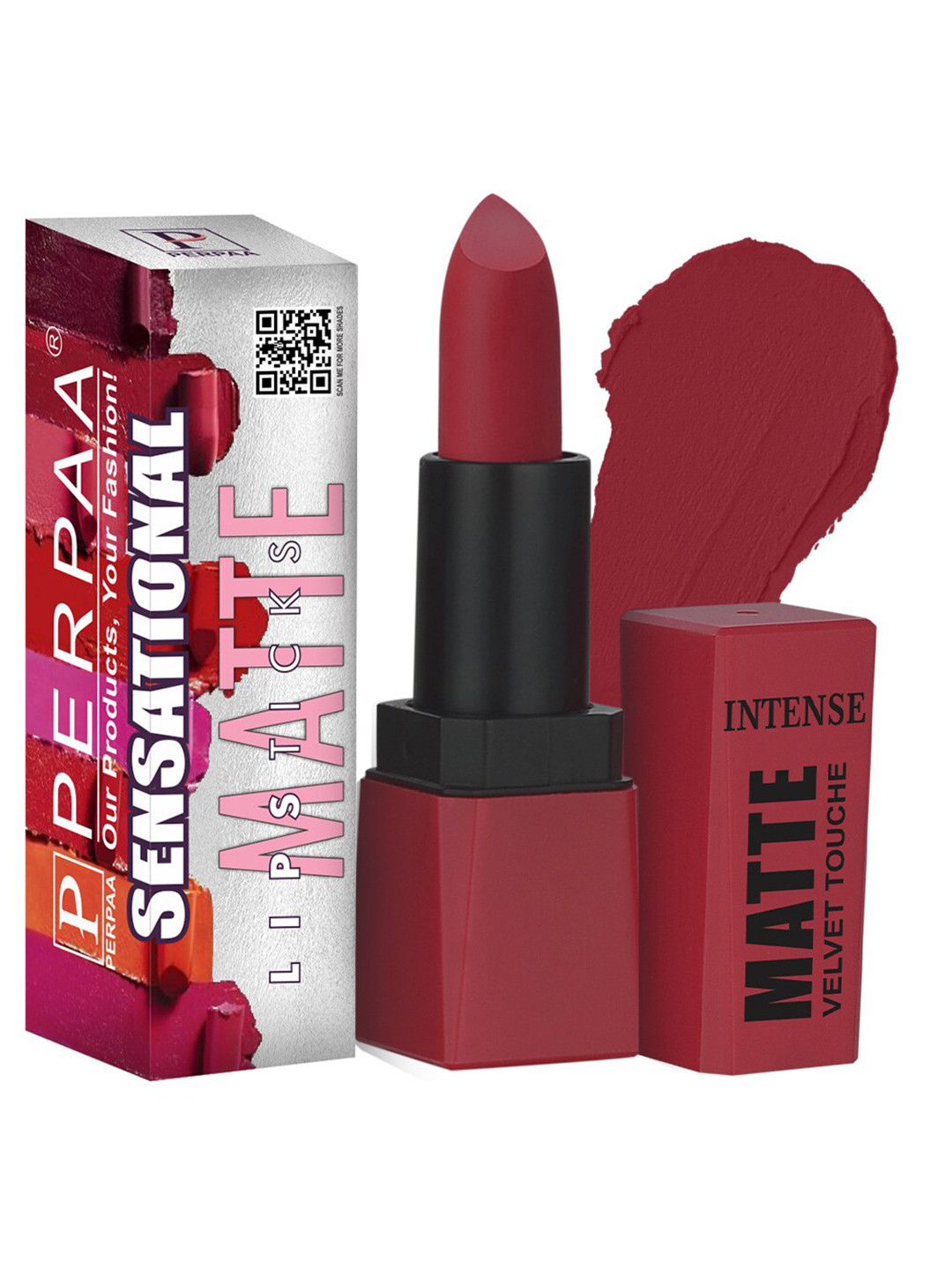 PERPAA Sensational Creamy Matte Long Lasting Lipstick - Rocking Red 303