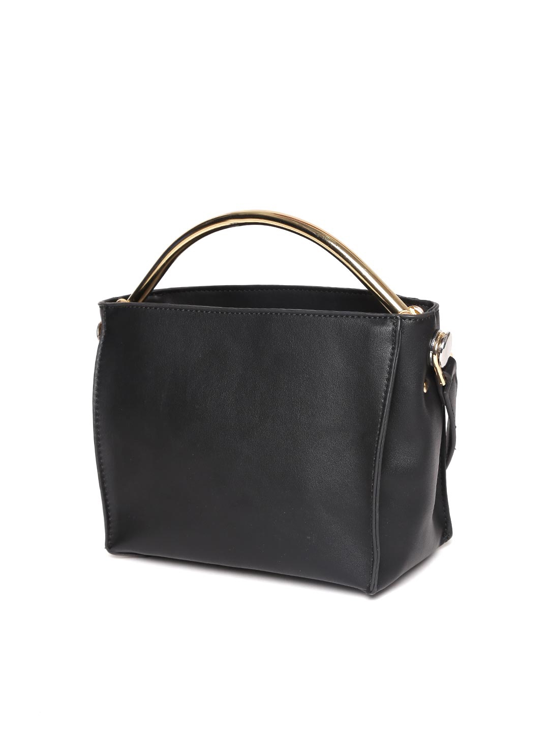Mango Black Solid Handbag With Sling Strap Handbags For Women Image