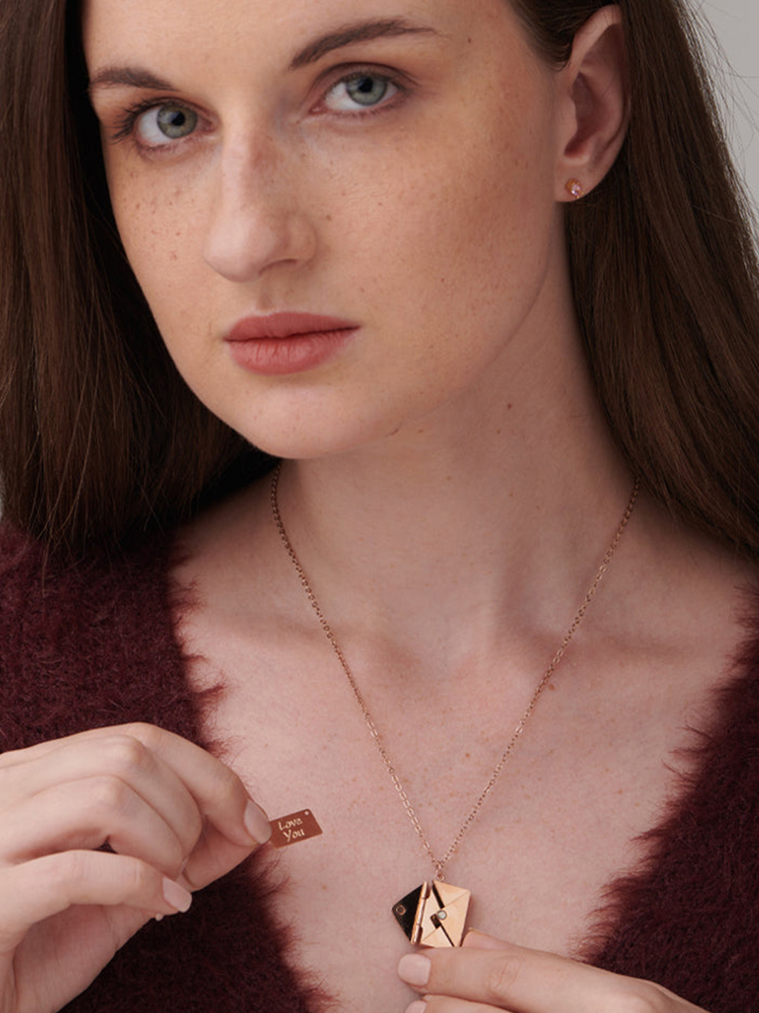 PALMONAS Rose Gold-Plated Necklace