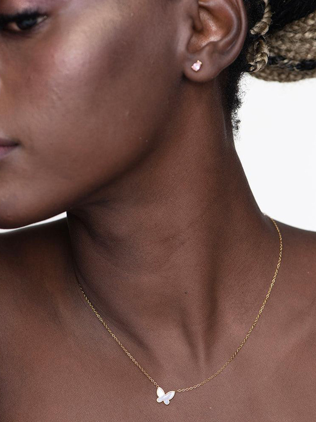 PALMONAS 18k Gold-Plated Annabelle Butterfly Chain