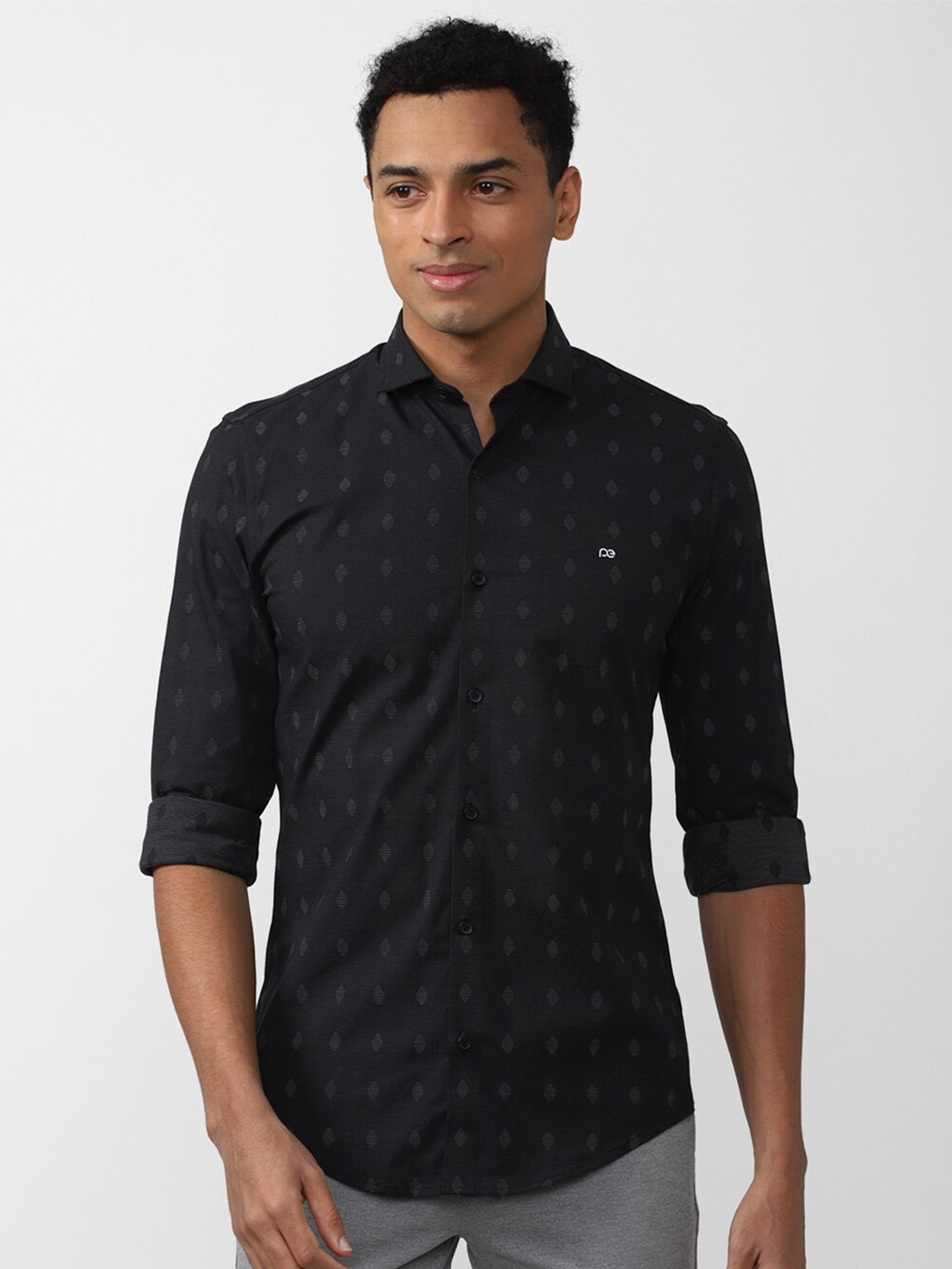 Peter England Perform Athletic Fit Casual Shirt