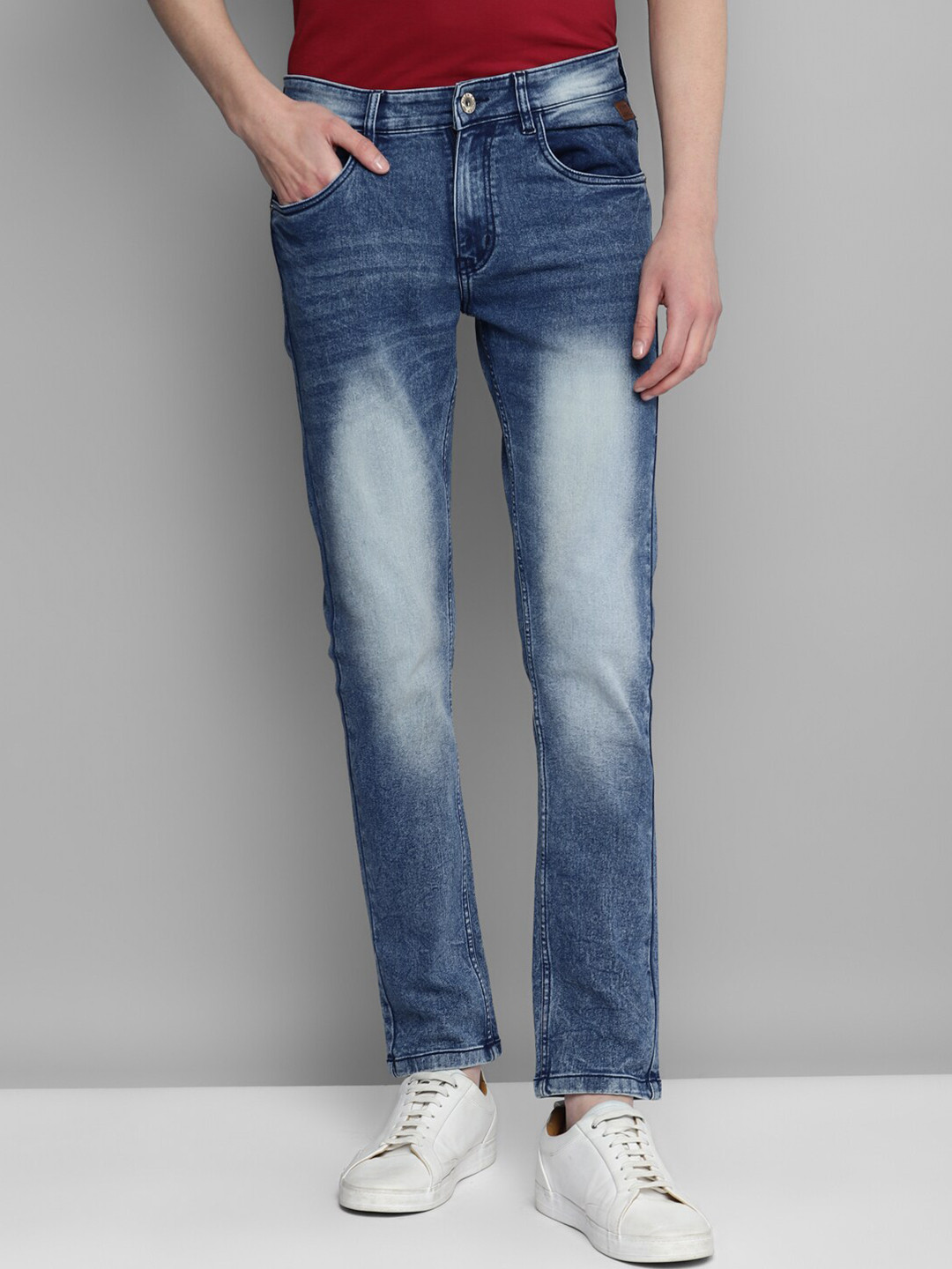 Allen Cooper Men Heavy Fade Stretchable Jeans