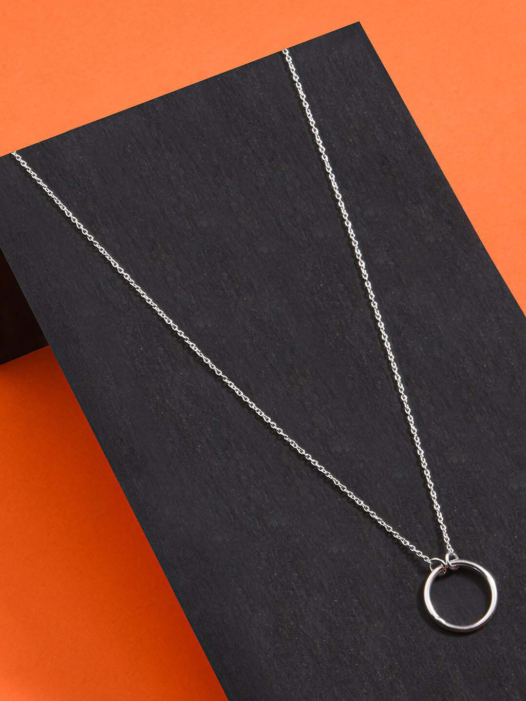 Accessorize Women 925 Pure Sterling Silver Perfect Circle Necklace