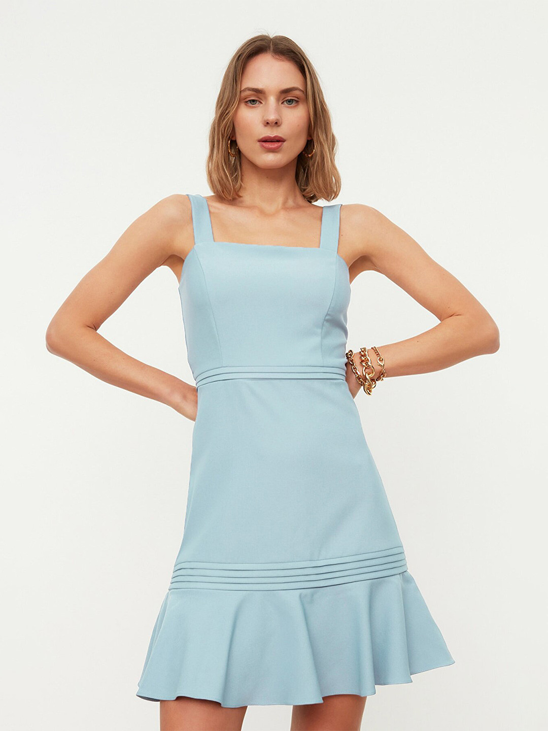 Trendyol Shoulder Straps A-Line Dress