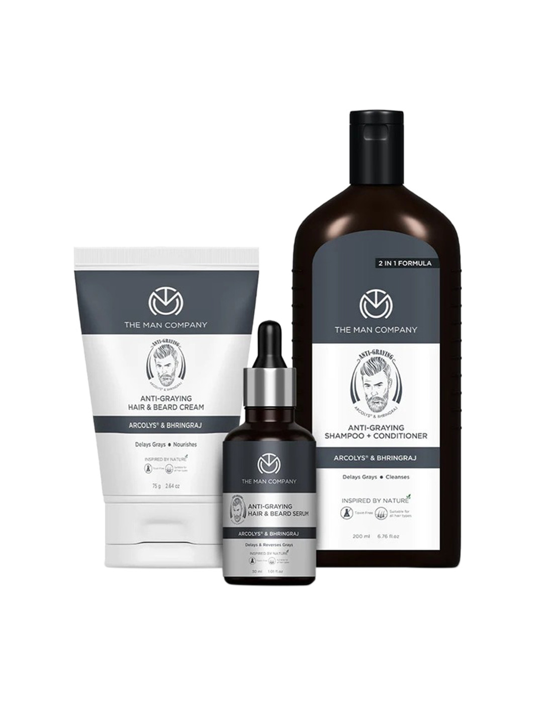 THE MAN COMPANY Anti-Graying Men 3 Pcs Hair Care Kit