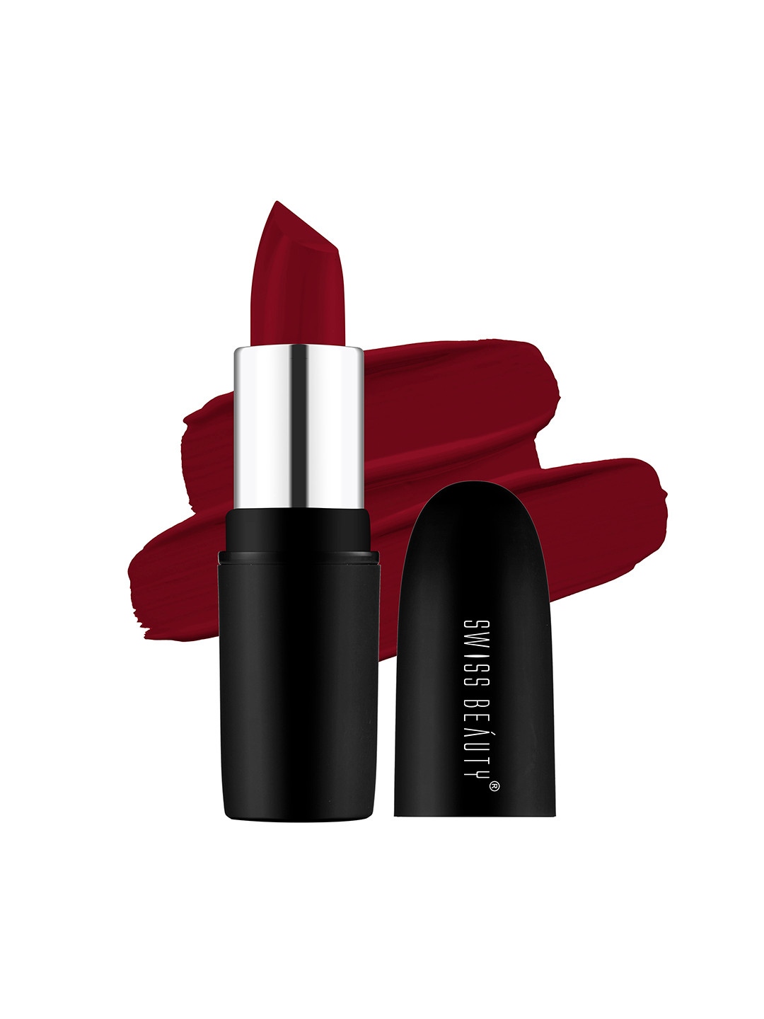 SWISS BEAUTY Transfer Proof Pure Matte Lipstick 3.8g - Smoking Red 220